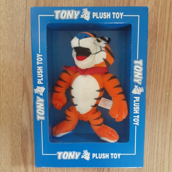 🐯🥣 TONEY THE TIGER 1997 Plush Doll NIB Collector's Item Rare  🐯🥣 - Picture 2 of 14